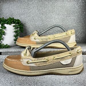 Sperry Topsider Angelfish Shimmer Boat Shoes Loafers Size 6